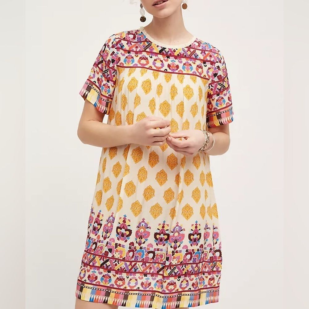 Anthropologie Caltha Swing Dress designer Tanvi Kedia sz S